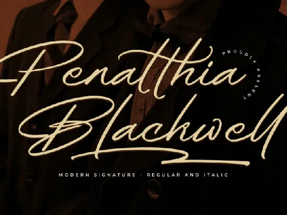 Penatthia Blackwell font