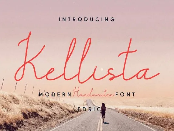 Kellista Handwritting font