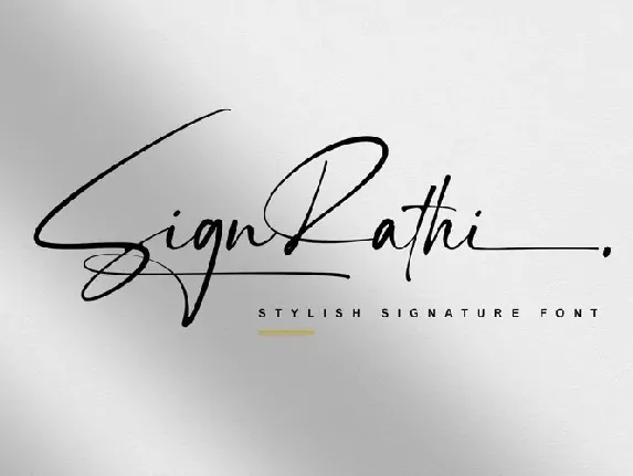 Sign Rathi font