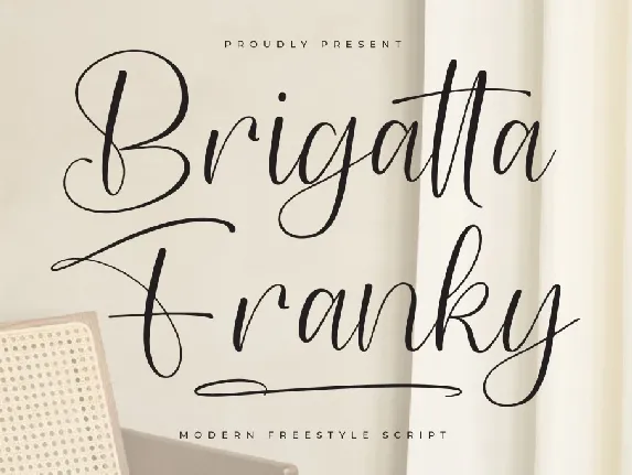 Brigatta Franky DEMO VERSION font