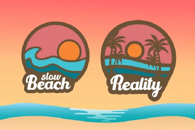 Light Beach font