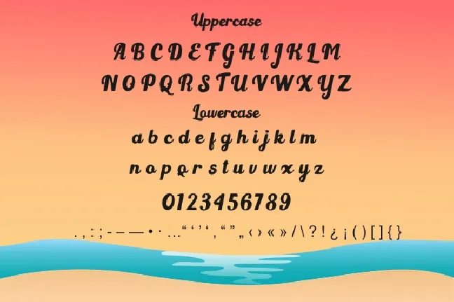 Light Beach font