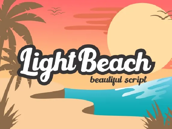 Light Beach font