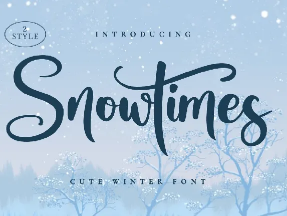 Snowtimes font