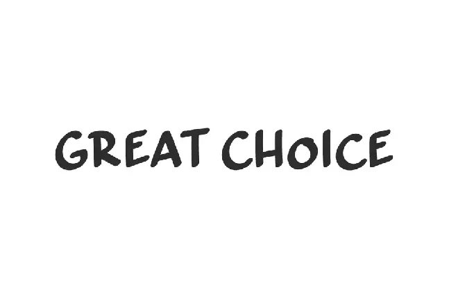 Great Choice Demo font