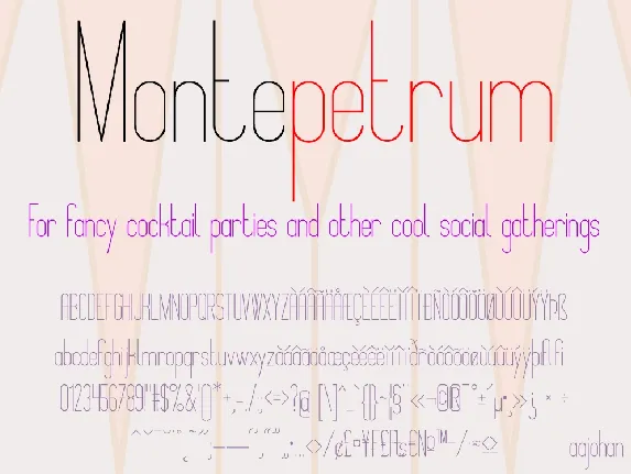 Montepetrum font