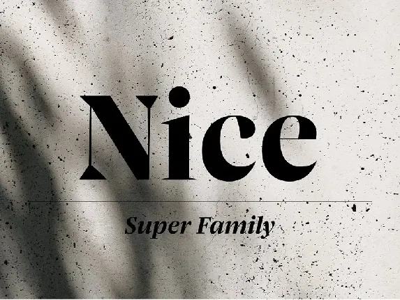 Nice Family font