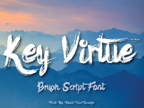 Key Virtue Brush font