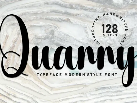 Quarry Script font