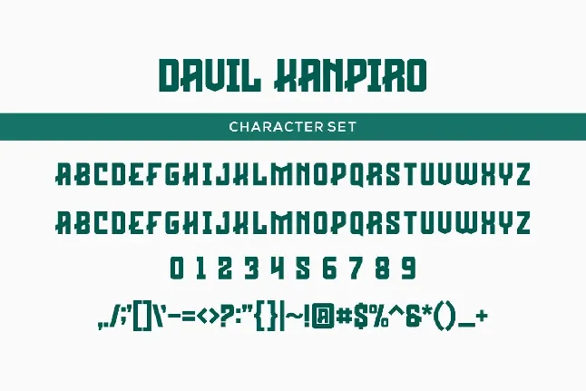 Davil Kanpiro font