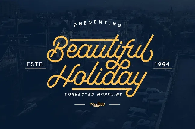 Beautiful Holiday Free font