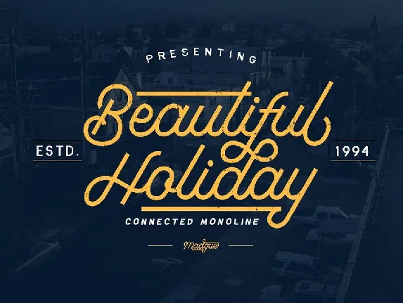 Beautiful Holiday Free font