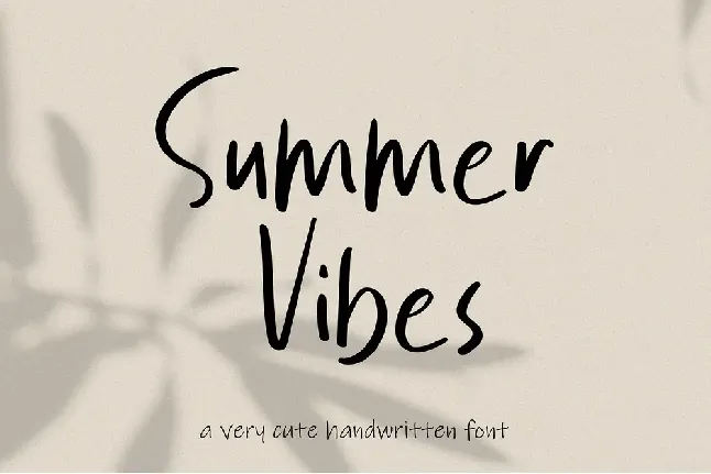 Summer Vibes font