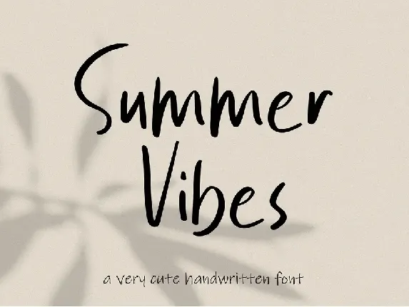 Summer Vibes font