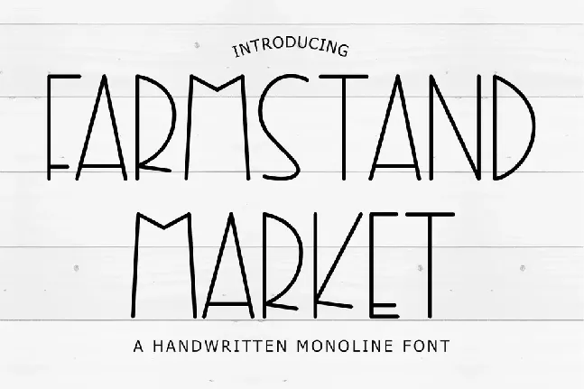 Farmstand Market font