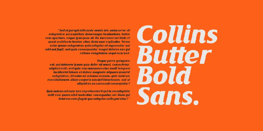 Collins Butter font