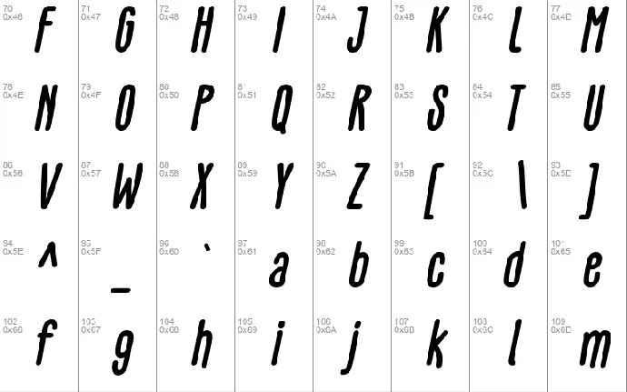 GLARESOME font