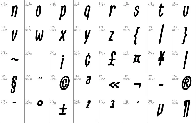 GLARESOME font