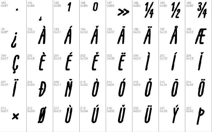 GLARESOME font