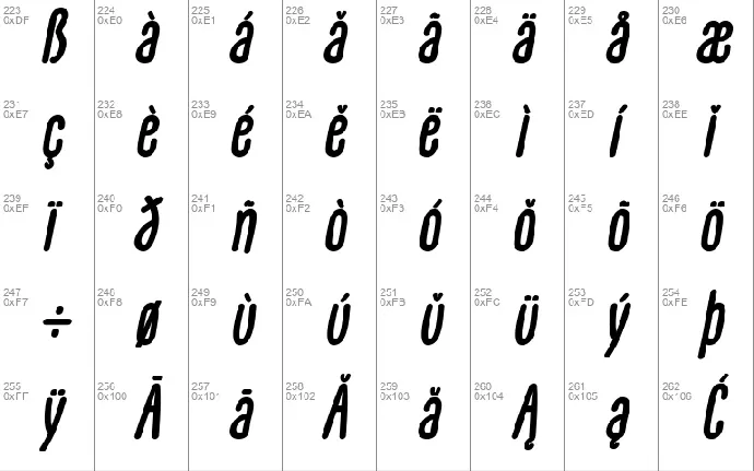 GLARESOME font