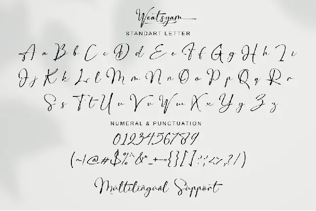 Weatsyam font