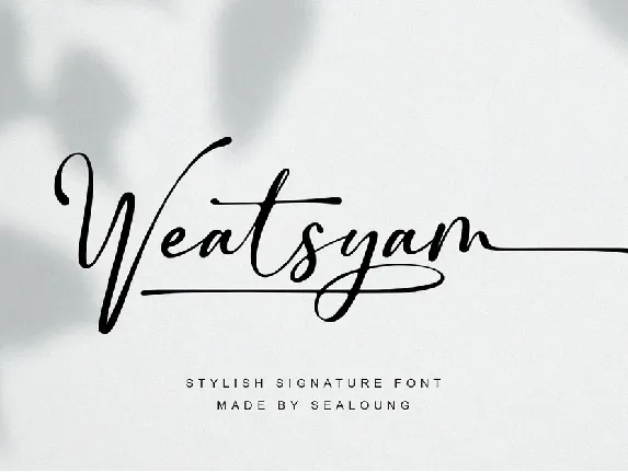 Weatsyam font