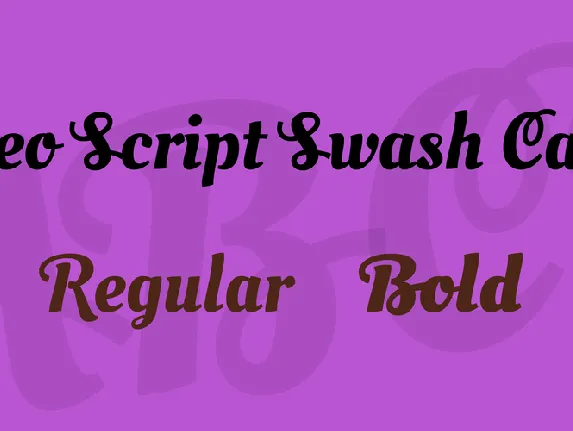 Oleo Script Swash Caps font