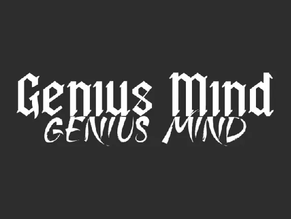 Genius Mind font