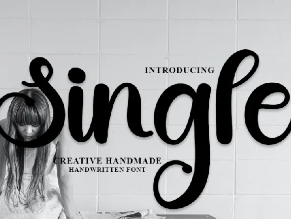 Single Script Typeface font