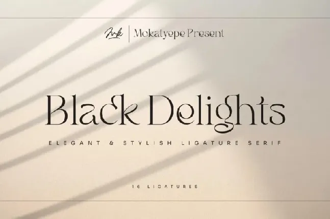 Black Delights font