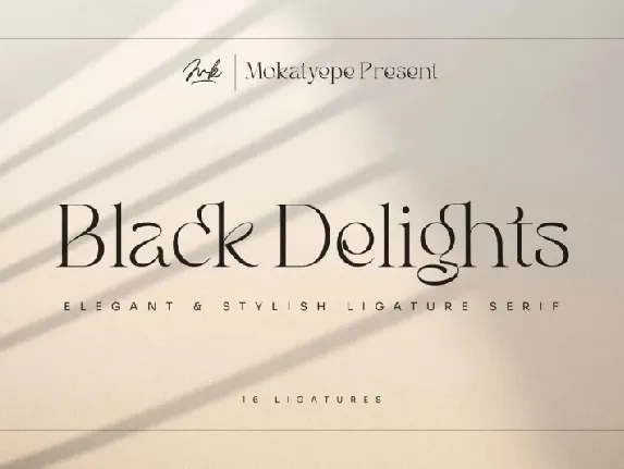 Black Delights font