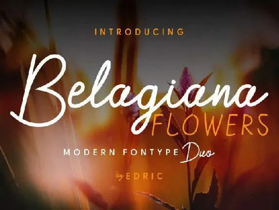 Belagiana Flowers Script font