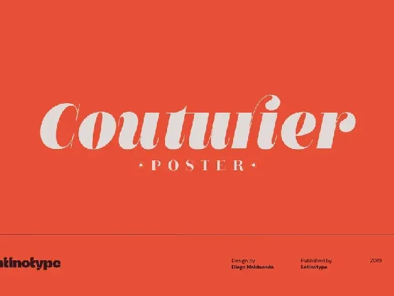 Couturier Poster Family font