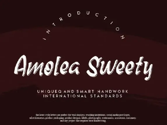 Amolea Sweety Script font