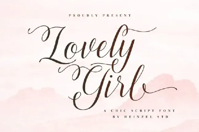 Lovely Girl Calligraphy font