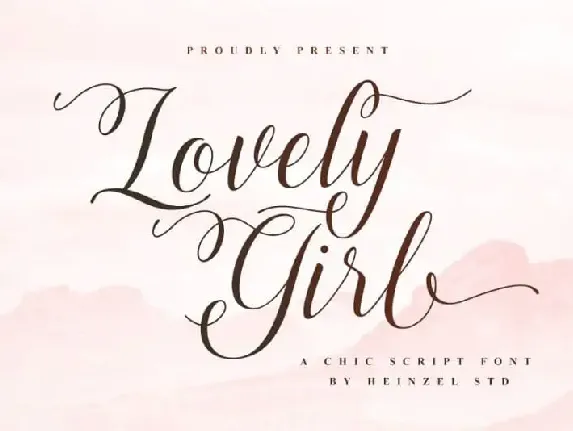 Lovely Girl Calligraphy font