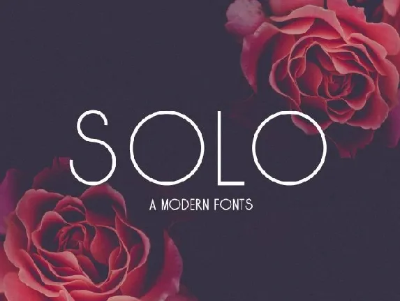 Solo Typeface font