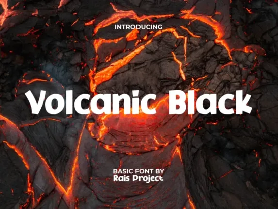 Volcanic Black font