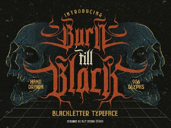 Burn Till Black font