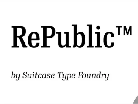 RePublic Family font