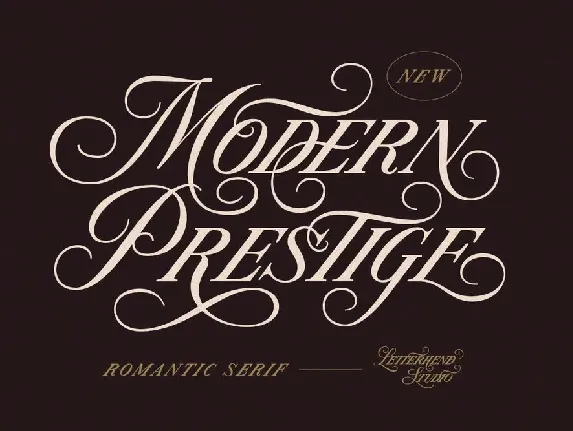 Modern Prestige font