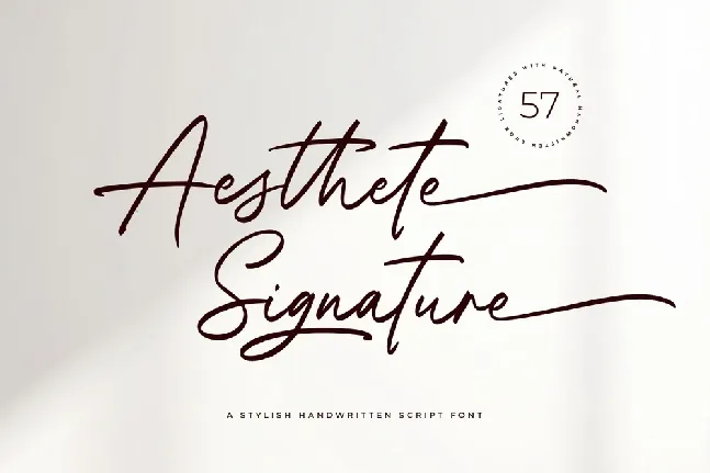 Aesthete Signature font