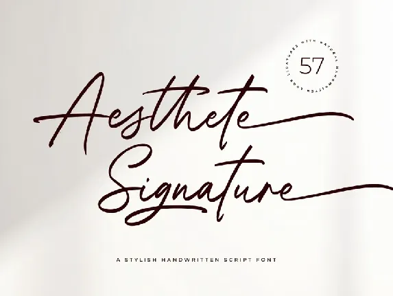 Aesthete Signature font