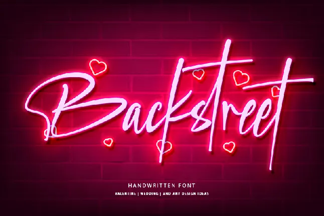 Backstreet font