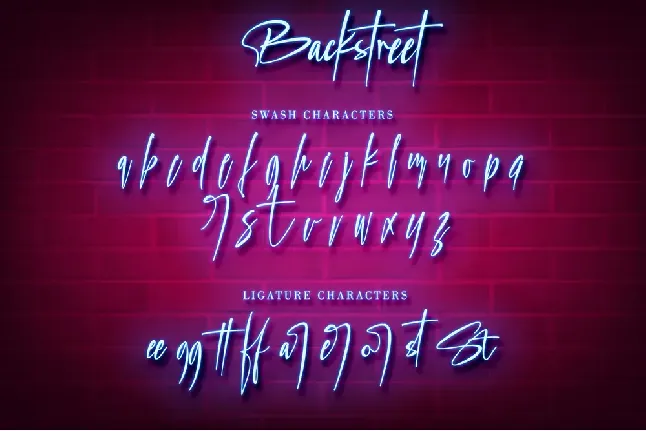 Backstreet font