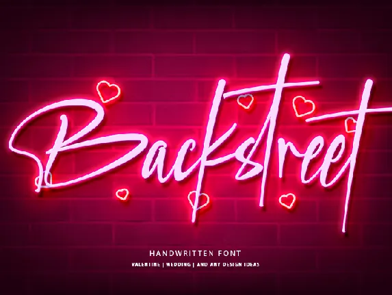 Backstreet font