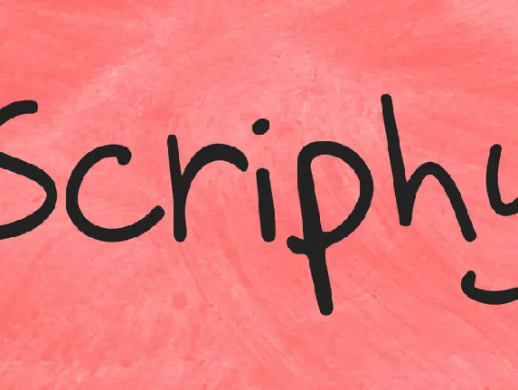 Scriphy font