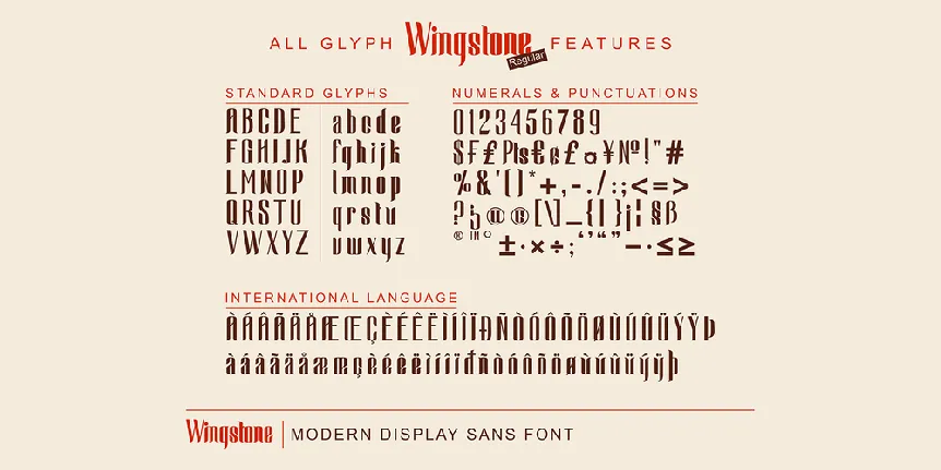 Wingstone DEMO font