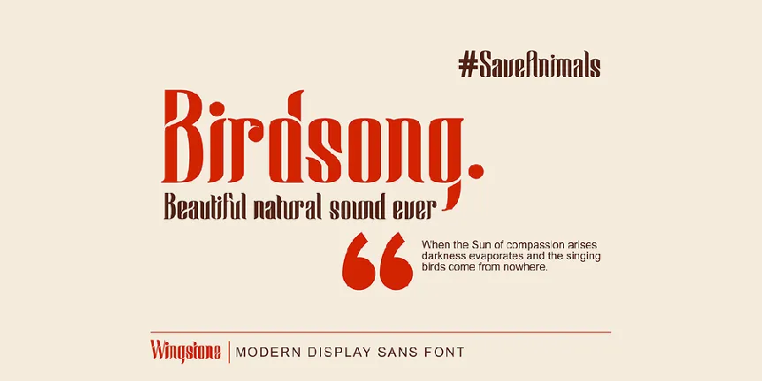 Wingstone DEMO font