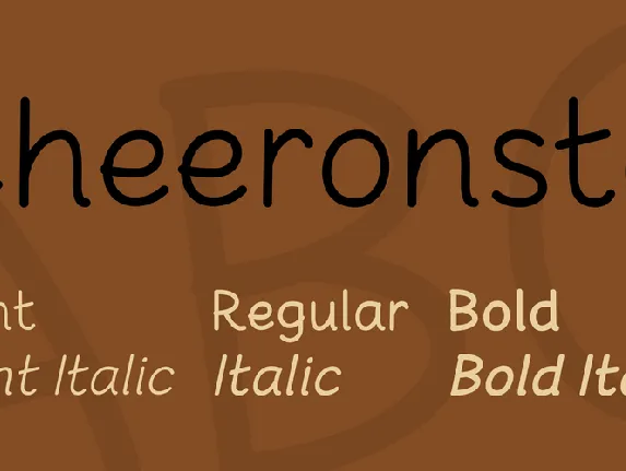 Cheeronsta font